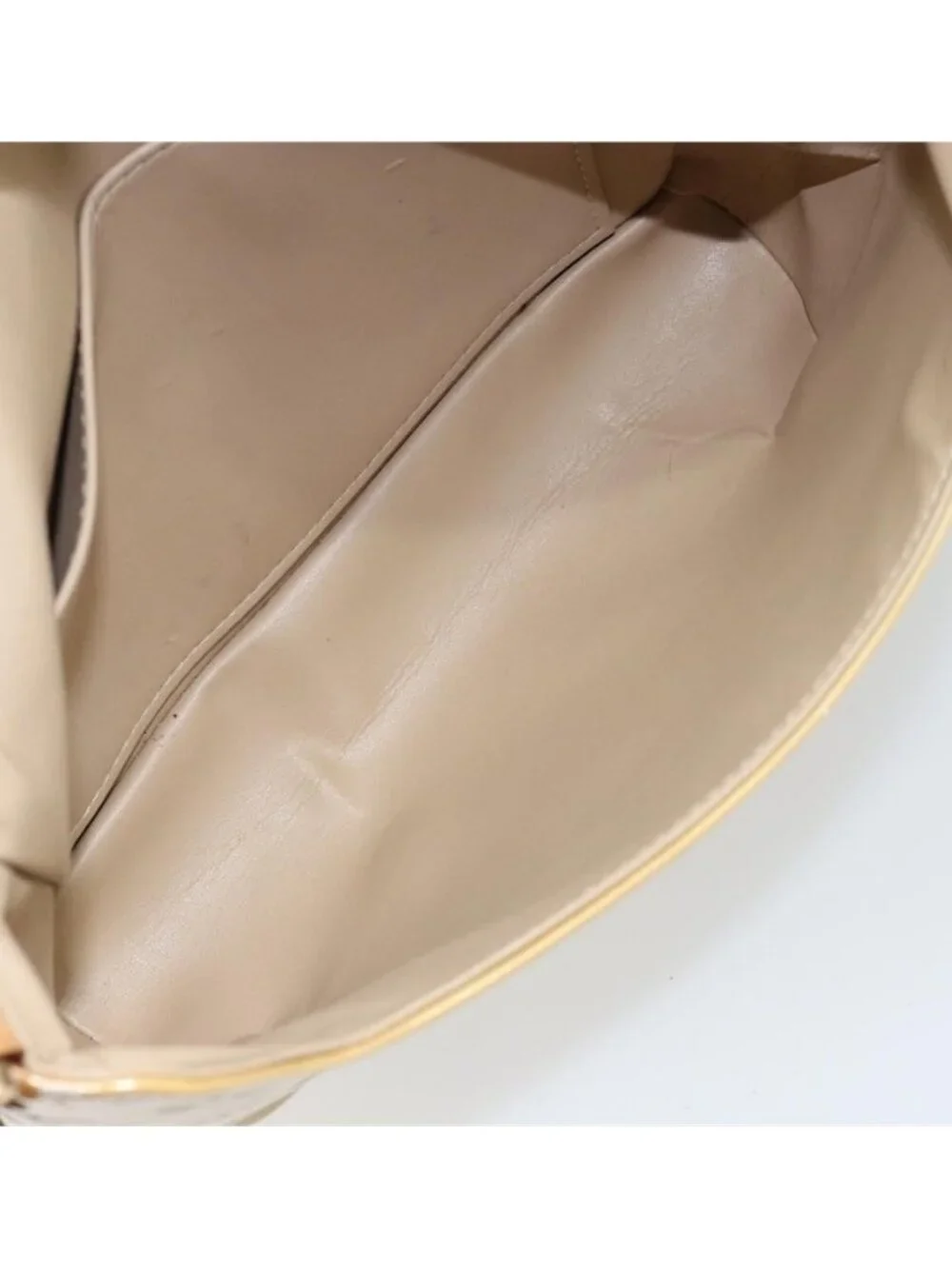Authentic LOUIS VUITTON Monogram Vernis Thompson Street Bag Beige M91301 LV